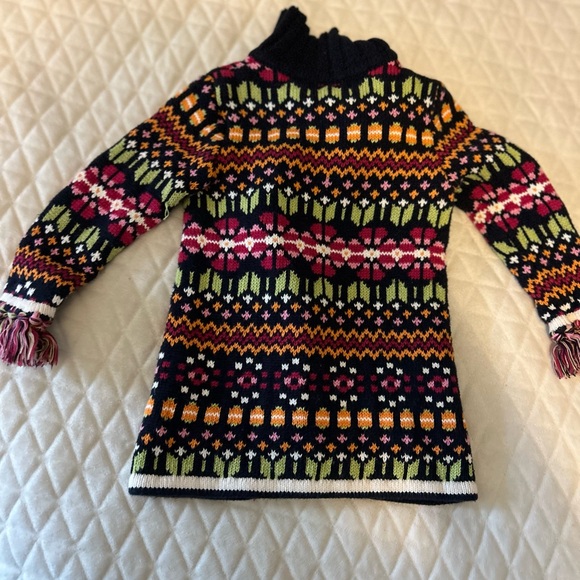 🎀 Colorful Patterned Kids Sweater Jacket - Picture 7 of 7